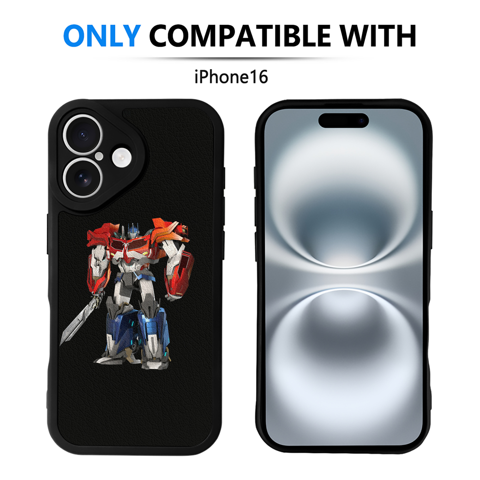 （画像用）  【iPhone 16シリーズ対応】シリコンスマホケース（レザー調） 材質：シリコン